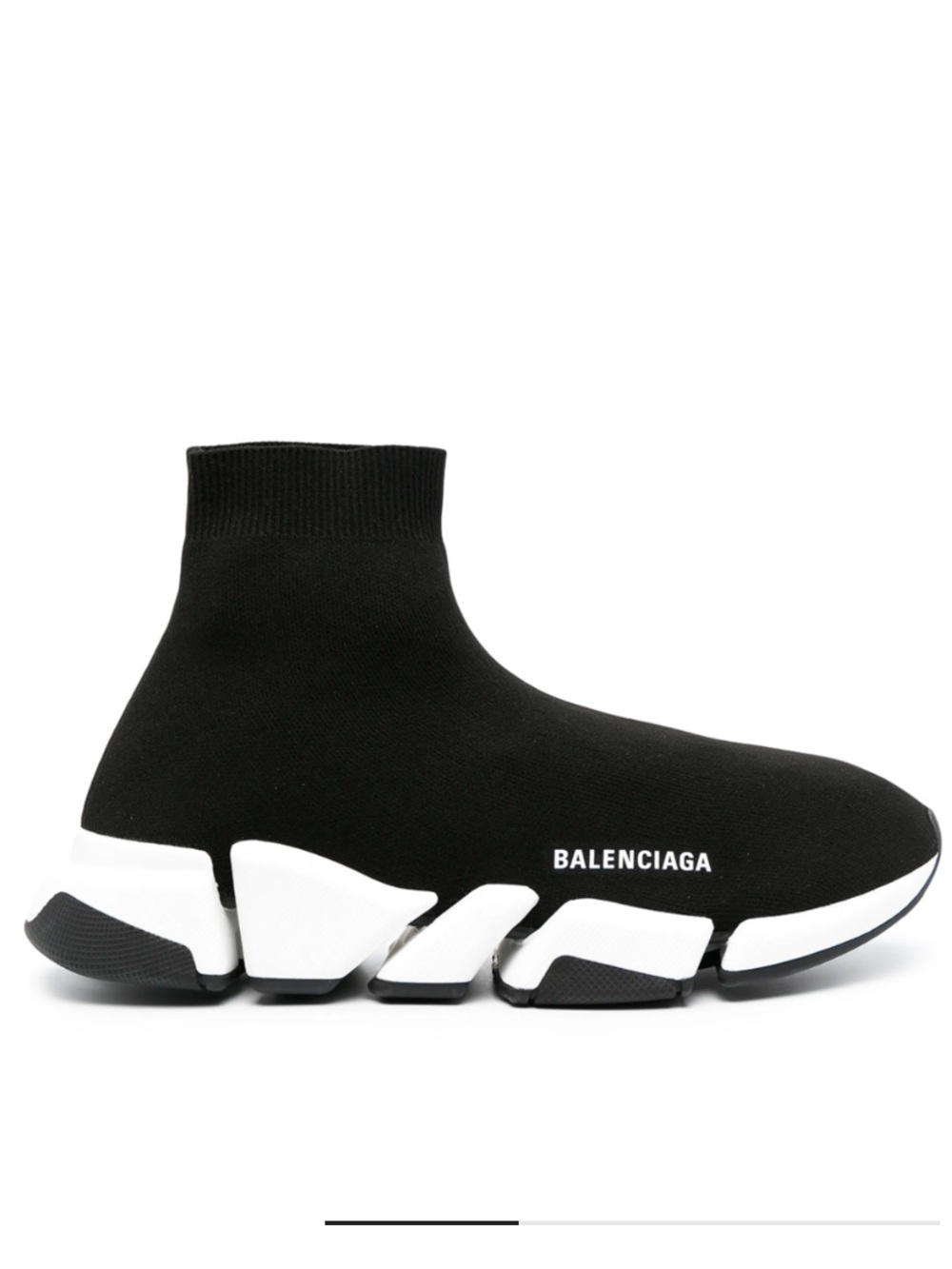 Balenciaga Black and White Sock Runner